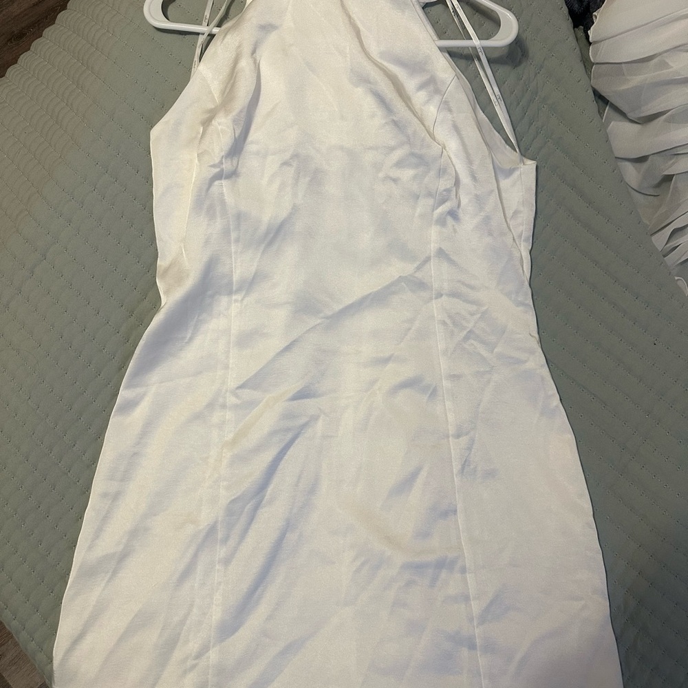 Lulus Elegant White Halter Dress NWOT